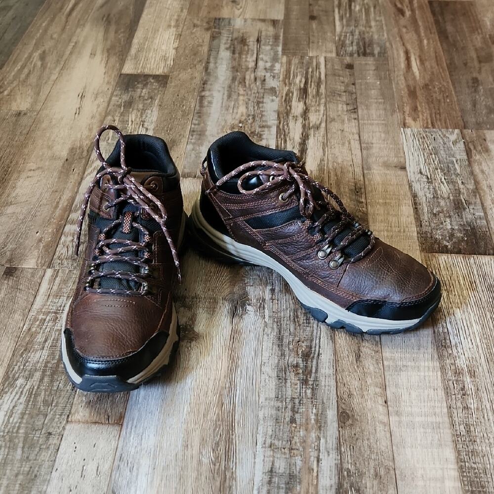 Skechers Mens Ralcon-Emil Ankle Boots Size 10 Chocolate 204482 Water‎ Repellent